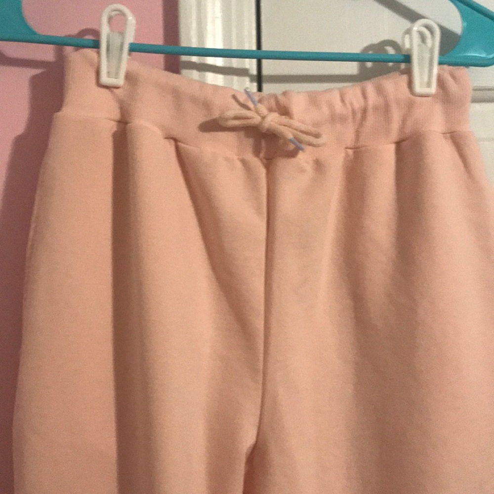 NWOT Nasty Gal blush pink sweatpants joggers - Picture 3 of 6